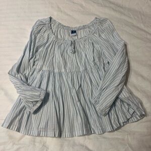 Striped Blue Women's Top